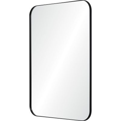 Alternative view of Glencoe 36" Tall Rectangle Wall Mirror, Black