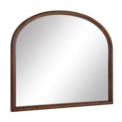 Alternative view of Kindra 40" H x 50" W Wall Mirror, Brown