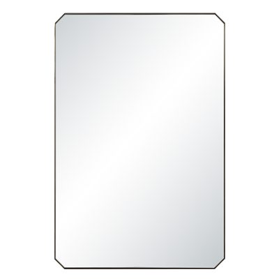 Nate 36" H x 24" W Wall Mirror, Yellow