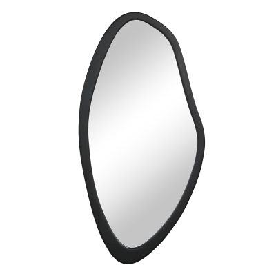 Trani 40" H x 19.75" W Wall Mirror, Black