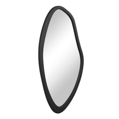 Alternative view of Trani 40" H x 19.75" W Wall Mirror, Black