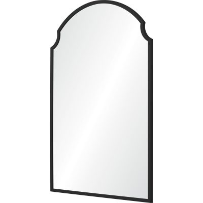 Alternative view of Asmara 36" Tall Irregular Wall Mirror, Black