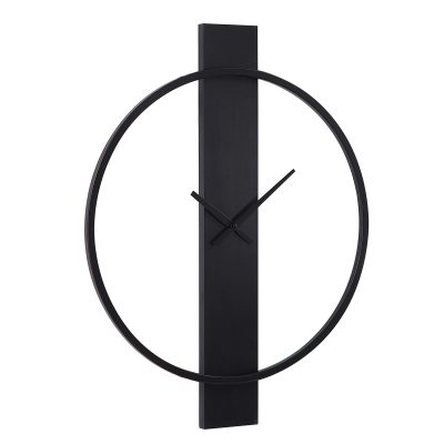 Alternative view of Romane Indoor Iron Wall Clock, Matte Black