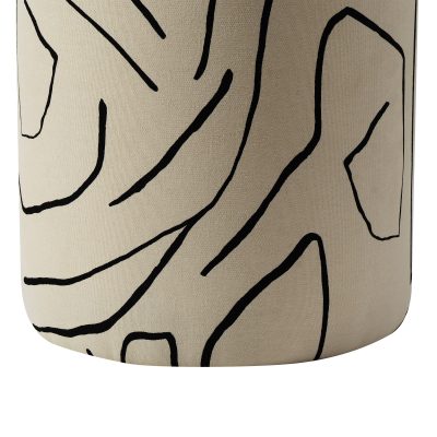 Alternative view of Rachelle Indoor Cotton Stool, Cream