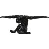 Mortal Indoor Aluminum Statue, Matte Black