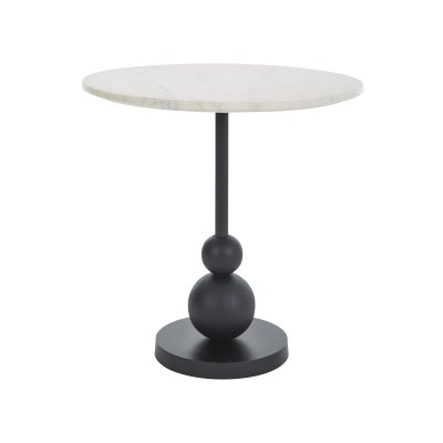 Corrine Indoor Aluminum Table, Matte Black