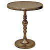 Romina Indoor Aluminum Table, Antique Brass