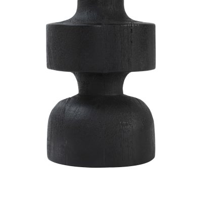 Alternative view of Beckton Statue, Black