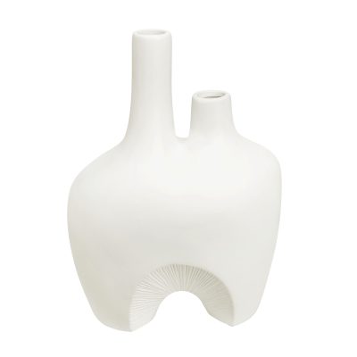 Pioneer
 Indoor Ceramic Vase
, Off-White