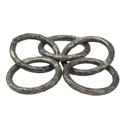 Alternative view of Quai  Indoor Cast Aluminum Table Top Accessory, Antique Brass