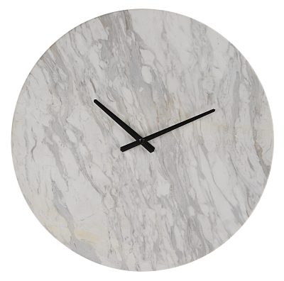Dayton Wall Clock, Honed White