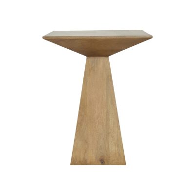 Alternative view of Garnett Indoor Mango Wood Side Table, Light Brown