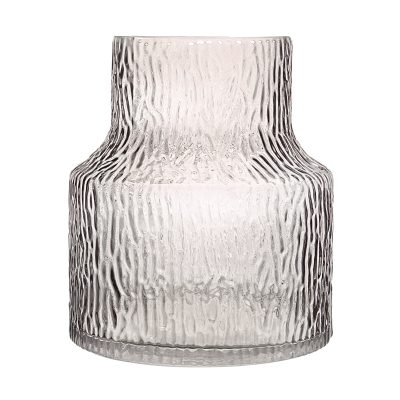 Alternative view of Hyacinth Indoor Mouth Blown Glass Glass Vase, Grey Texture