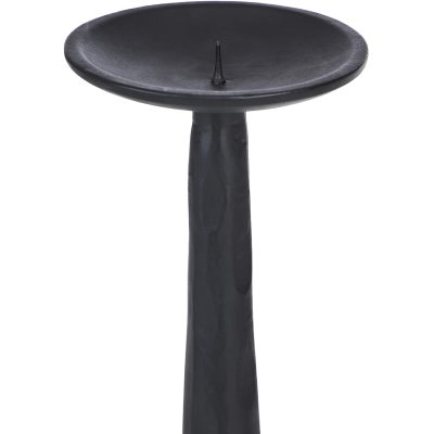 Alternative view of Tilde Indoor Aluminum Candle Holder, Matte Black