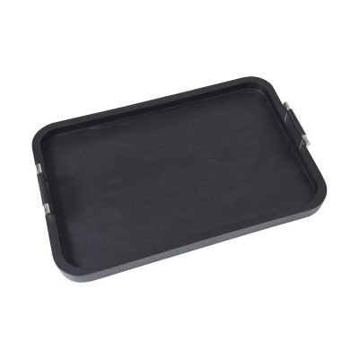 Alternative view of Hudson Indoor Mango Wood Tray, Black