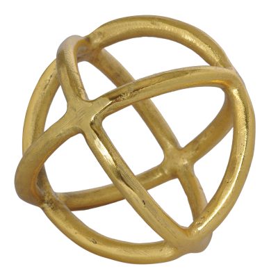 Alternative view of Azimuth Indoor Aluminum Statue, Gold