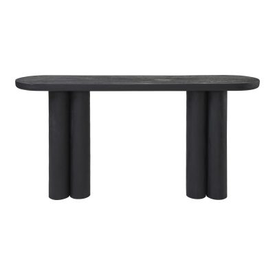Dayna Indoor Mango Wood Console Table, Black