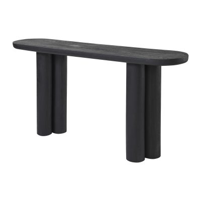 Alternative view of Dayna Indoor Mango Wood Console Table, Black