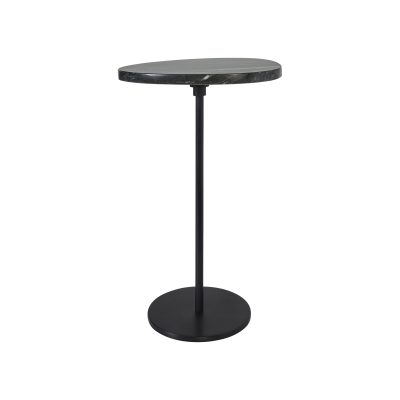 Adeline Indoor Iron Side Table, Black