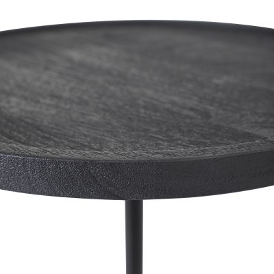 Alternative view of Samba Indoor Acacia Wood Side Table, Black