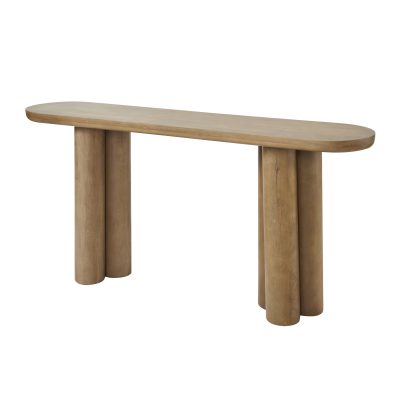 Alternative view of Ramona Indoor Mango Wood Console Table, Light Brown