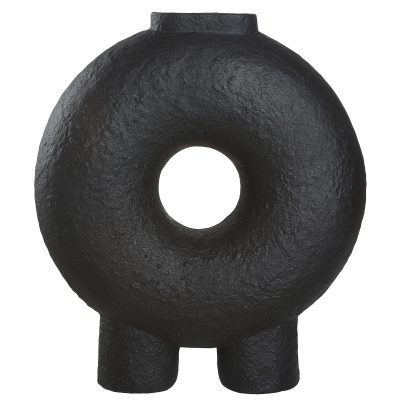 Ezra Indoor Ceramic Vase, Matte Black