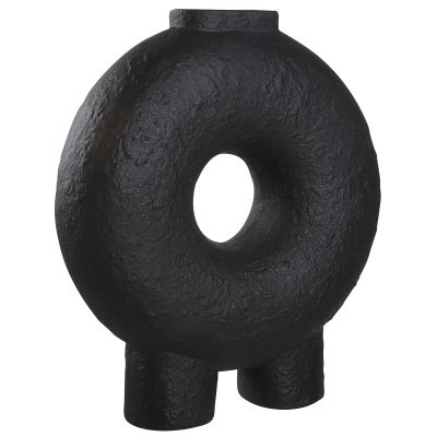 Alternative view of Ezra Indoor Ceramic Vase, Matte Black