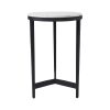 Arryn Indoor Cast Aluminum Side Table, Black 1 uout4rufd95evuk9yzky