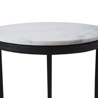 Alternative view of Arryn Indoor Cast Aluminum Side Table, Black