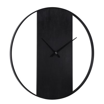 Alternative view of Romy Indoor Iron Wall Clock, Matte Black