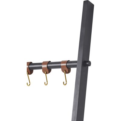 Alternative view of Mareva Indoor Mango Wood Blanket Ladder, Black