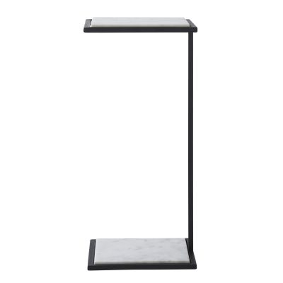 Alternative view of Danica Indoor Steel Table, Matte Black