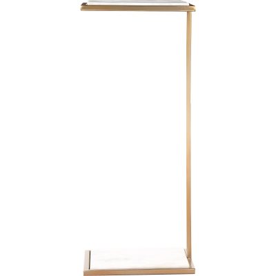 Alternative view of Delma Indoor Steel Table, White