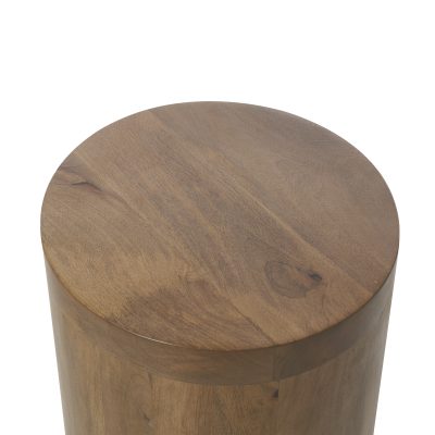 Alternative view of Salvatore Indoor Mango Wood Side Table, Light Brown