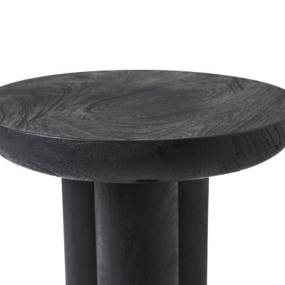 Alternative view of Quintin Indoor Mango Wood Side Table, Black