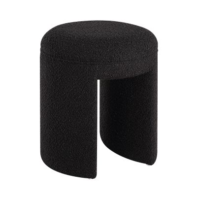 Alternative view of Amrah 16.93" Height Stool, Black