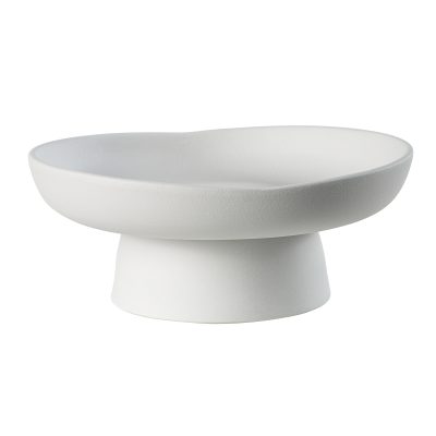Malabo Indoor Porcelain Ceramic Bowl, Matte Off-White