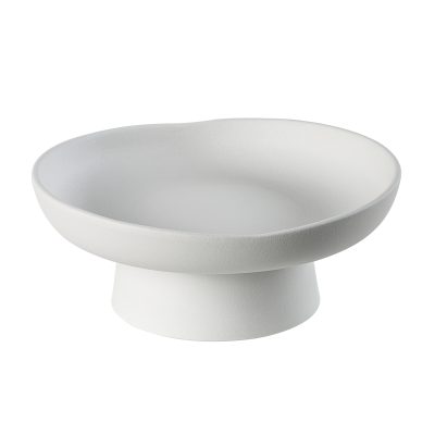 Alternative view of Malabo Indoor Porcelain Ceramic Bowl, Matte Off-White