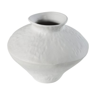 Alternative view of Mills Indoor Porcelain Ceramic Vase, Matte Off-White