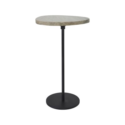 Bethany Indoor Iron Side Table, Black