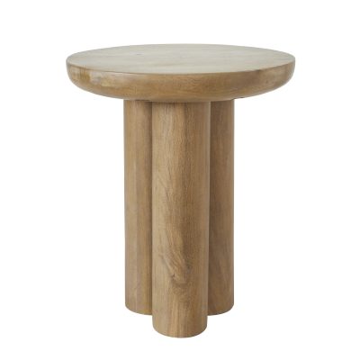 Honey Indoor Mango Wood Side Table, Light Brown