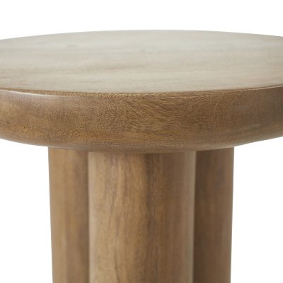 Alternative view of Honey Indoor Mango Wood Side Table, Light Brown