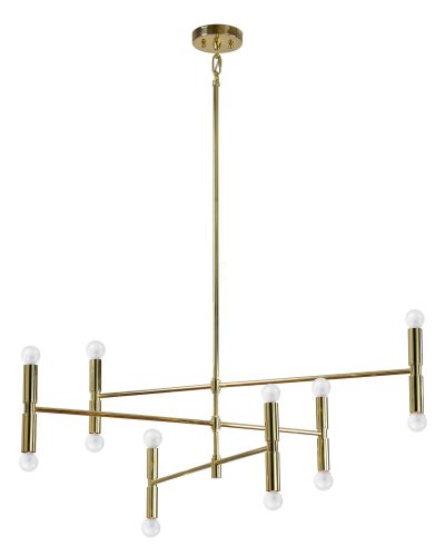 Axis 74.5" Length Ceiling Fixture, Gold
