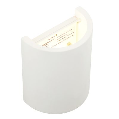 Alternative view of Ladees 7.08" Length Wall Sconce, White