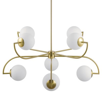 Rover 19" Length Ceiling Fixture, Satin Brass