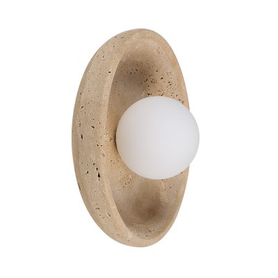 Myrtos 4.92" Height Wall Sconce, Beige