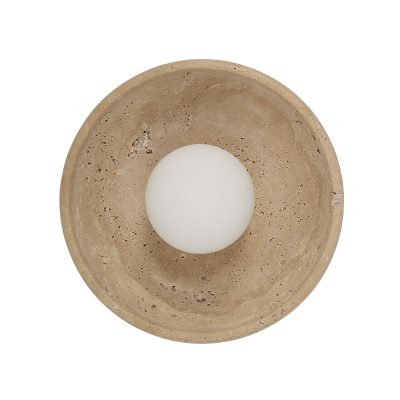 Alternative view of Myrtos 4.92" Height Wall Sconce, Beige