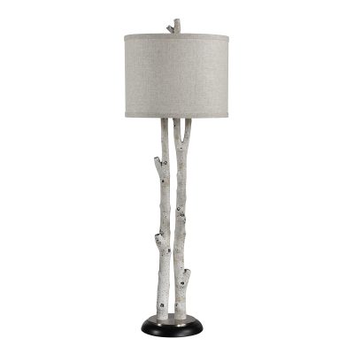 Leandro 35.25" Height Table Lamps, Faux Birch Tree