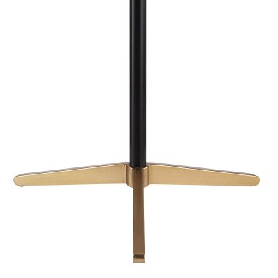 Alternative view of Orono 25" Tall Matte Black Iron Table Lamp with Tapered Linen Shade (Set of 2)