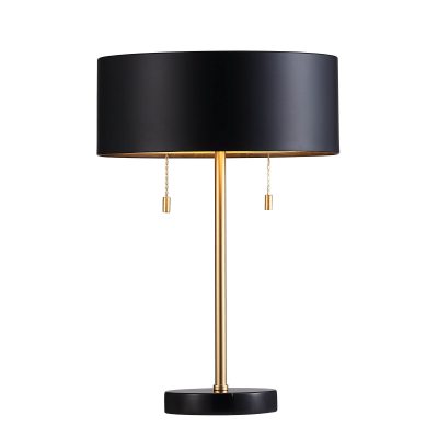 Alternative view of Gillian 17" Length Table Lamp, Black